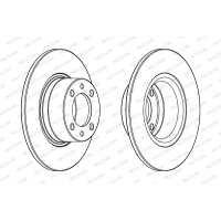 Brake disc FERODO DDF1035