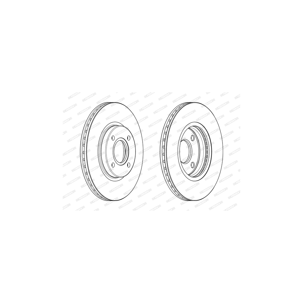 Гальмівний диск FERODO DDF2461C