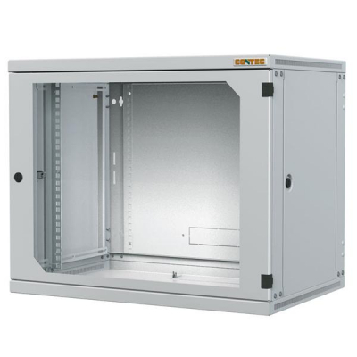 Шафа настінна Conteg 15U 600x600 removable side panels RAL9005 (RUN-15-60/60-TH-H)