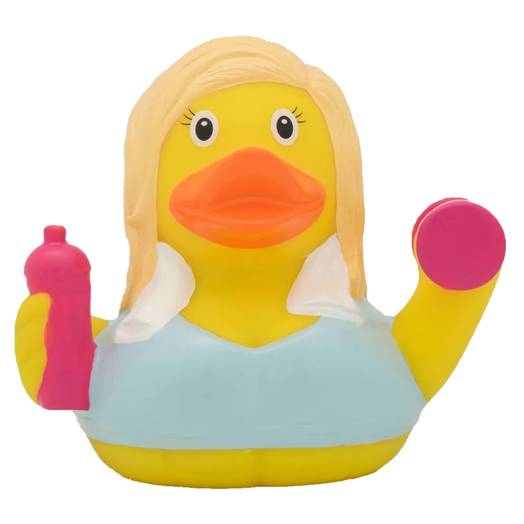 Іграшка для ванної Funny Ducks Качка Фітнес дівчина (L1279)