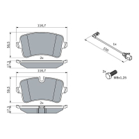 Brake pads Bosch 0 986 494 488