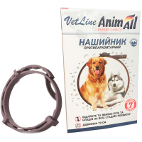 Animal collar AnimAll VetLine antiparasitic for dogs 70 cm brown (4820150201883)