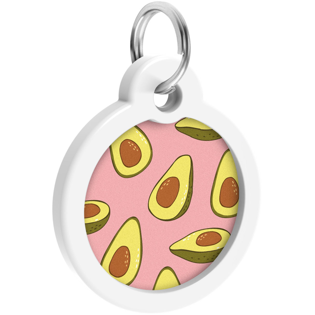 Адресник для тварин WAUDOG Smart ID з QR паспортом "Авокадо 2", коло 30 мм (230-0211)