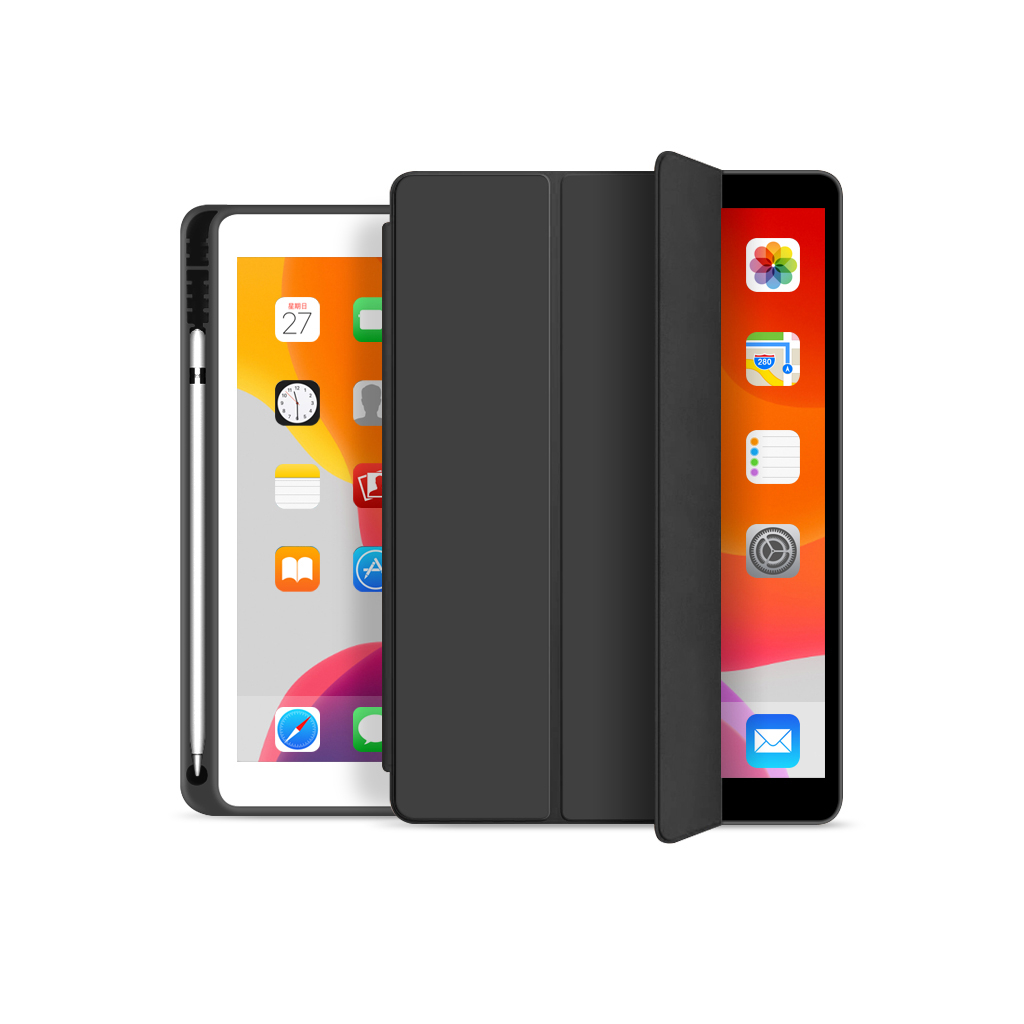 Чохол до планшета BeCover Tri Fold Soft TPU mount Apple Pencil Apple iPad 9.7 2017/2018 A1822/A1823/A1893/A1954 Black (708453)