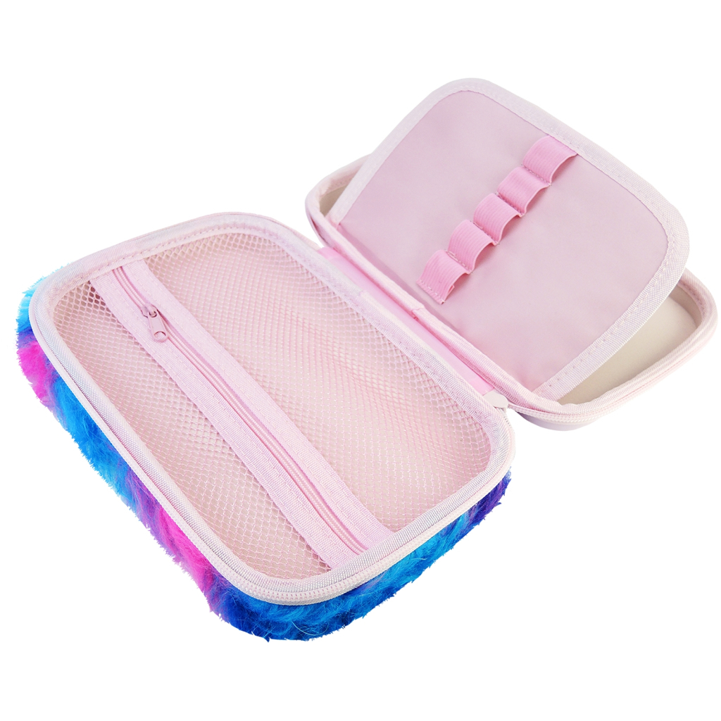 Пенал Cool For School 1 відділення з плюшем та аплікацією Блакитний (CF6549-blue) Пенал Cool For School 1 відділення з плюшем та аплікацією Блакитний (CF6549-blue)