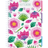 Notebook Optima Universal A4 with dividers and perforation, 120 sheets, cell (O20355-17)