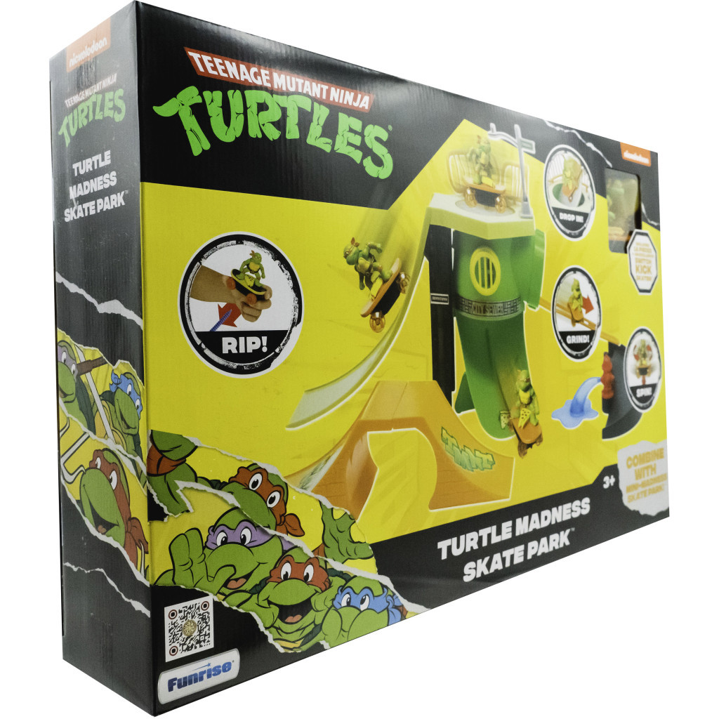 Ігровий набір Funrise TMNT Черепашки-ніндзя класичні Чумовий скейт-парк (71044) Ігровий набір Funrise TMNT Черепашки-ніндзя класичні Чумовий скейт-парк (71044)