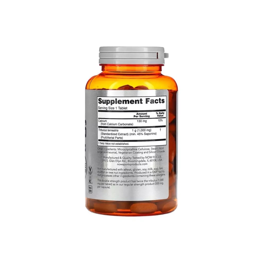 Трави Now Foods Трибулус, 1000 мг, Tribulus, 180 таблеток (NOW-02271)