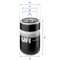 Oil filter UFI 23.164.00