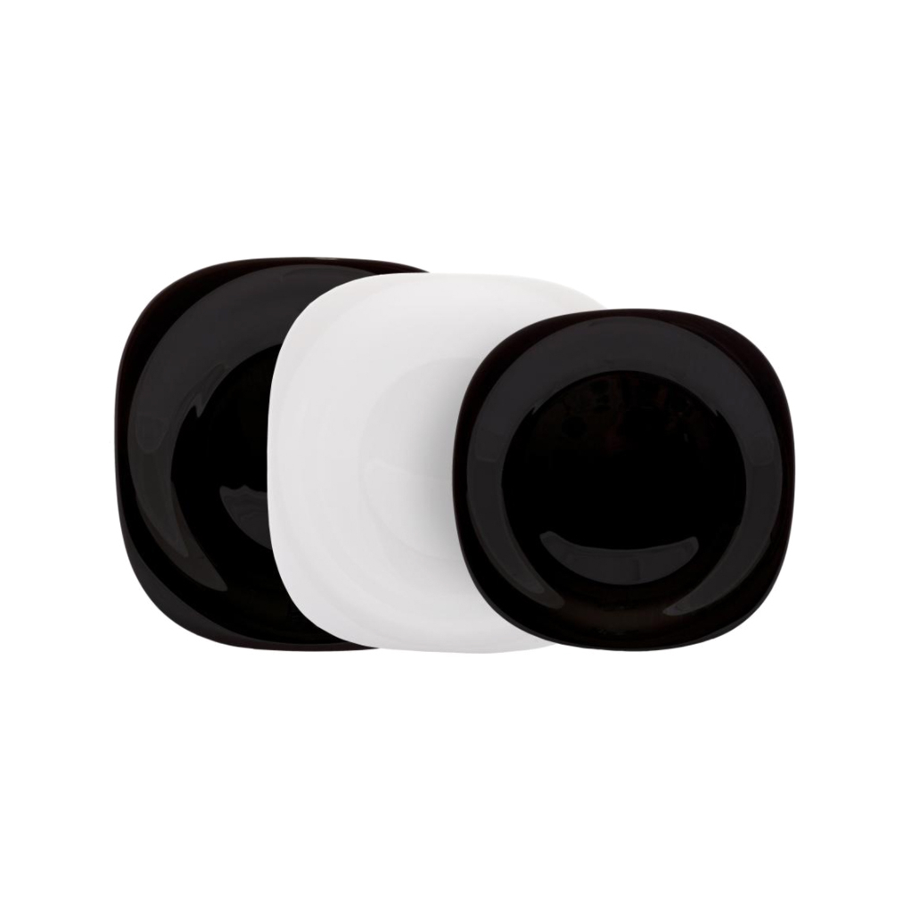 Столовий сервіз Luminarc Carine ЧорнеБіле 18 предметів (N1489)