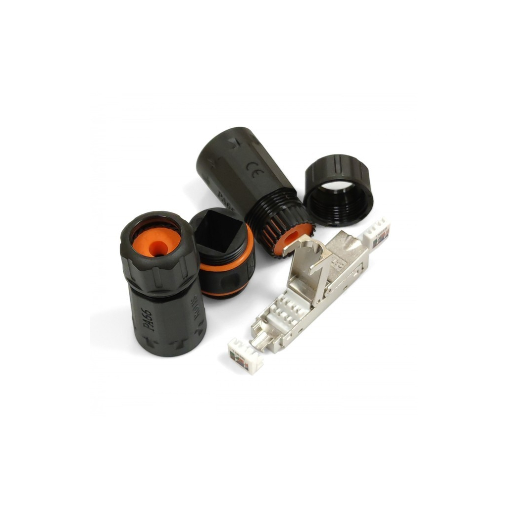 Конектор RJ45 водонепроникний IP68, cat.6A STP Eserver (WT-2611)