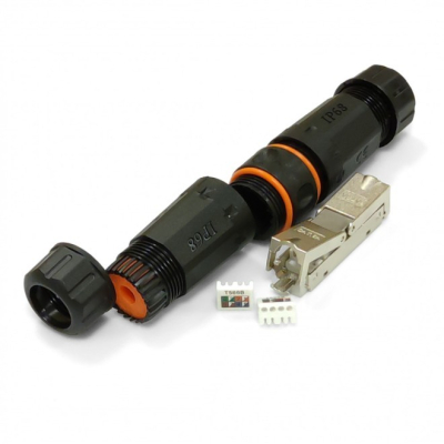 Конектор RJ45 водонепроникний IP68, cat.6A STP Eserver (WT-2611)
