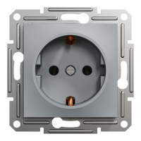 Розетка Schneider Electric ASFORA сталь (EPH2900162)