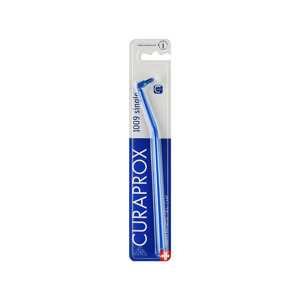 Зубна щітка Curaprox CS 1009 Single & Sulcular 9 мм Монопучкова Синя (CS 1009-10)