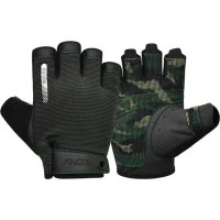 Gloves for fitness RDX T2 Half Army Green M (WGA-T2HA-M)