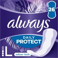 Daily pads Always Daily Protect Long Odor neutralization 26 pcs. (8700216461894)