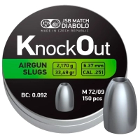 JSB Diabolo KnockOut Slugs .251 (546125-150)