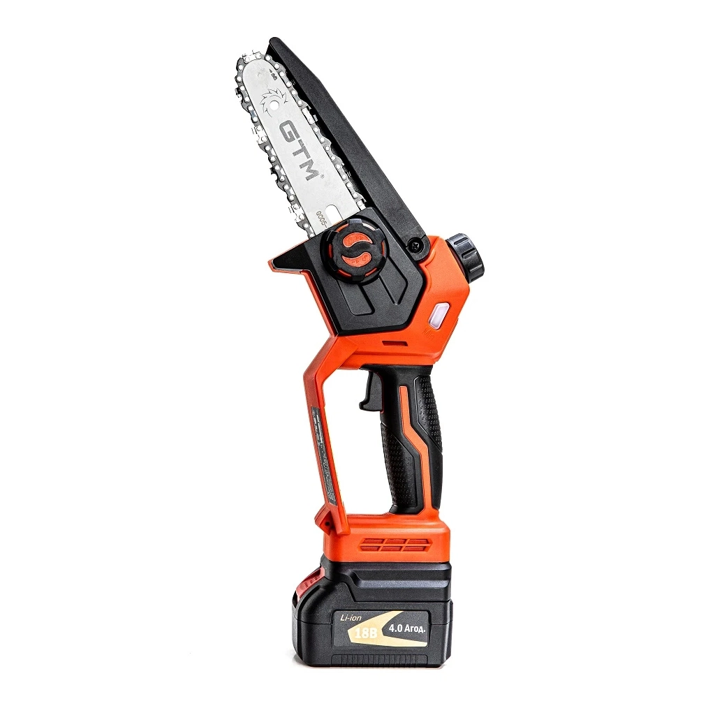 Ланцюгова пила GTM CS18/127BL, 18В, шина 5"/12,7см, 4Ah (CS18/127BL KIT)
