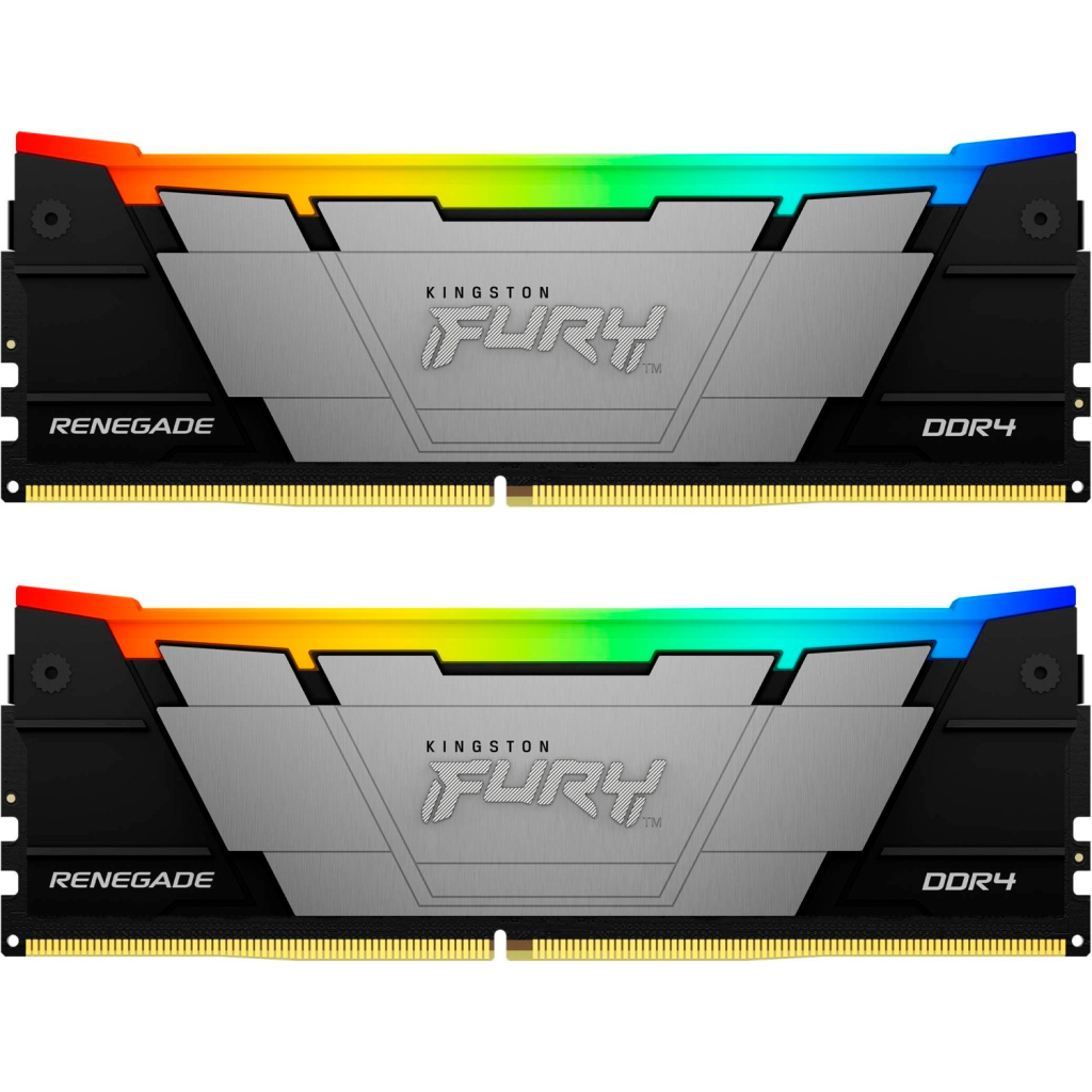 Модуль пам'яті для комп'ютера DDR4 16GB (2x8GB) 4600 MHz Renegade RGB Kingston Fury (ex.HyperX) (KF446C19RB2AK2/16)