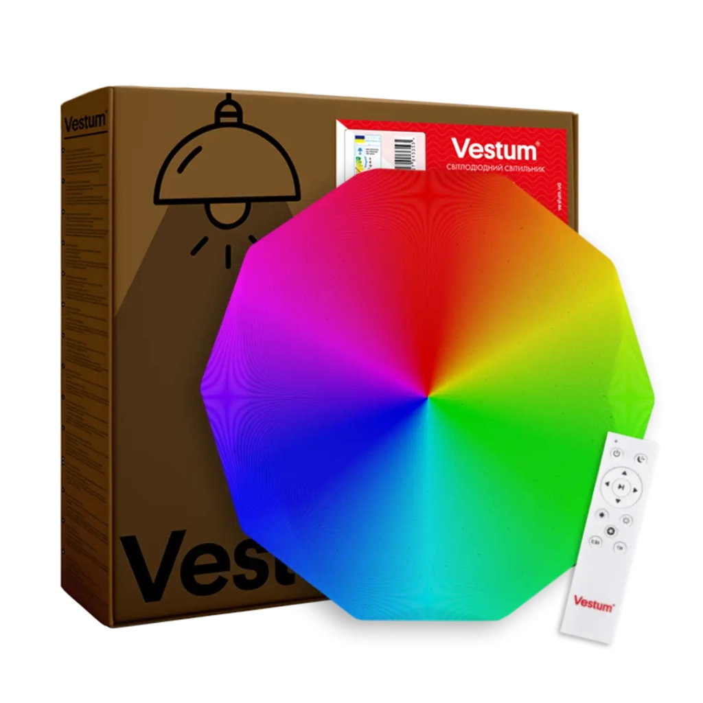 Світильник Vestum DIAMANT зоряне небо 76W 3000К-6500К RGB з ДК (VS-91074)
