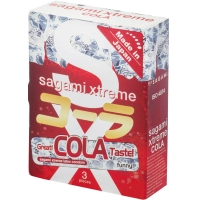 Condoms Sagami Xtreme Cola With cola aroma 3 pcs. (4974234811915)