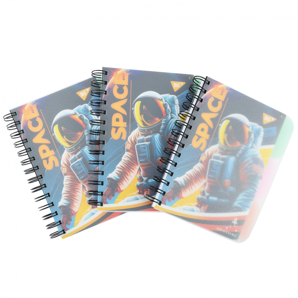 Блокнот Yes В6 Space adventure 144 аркуша пластикова обкладинка (681975)