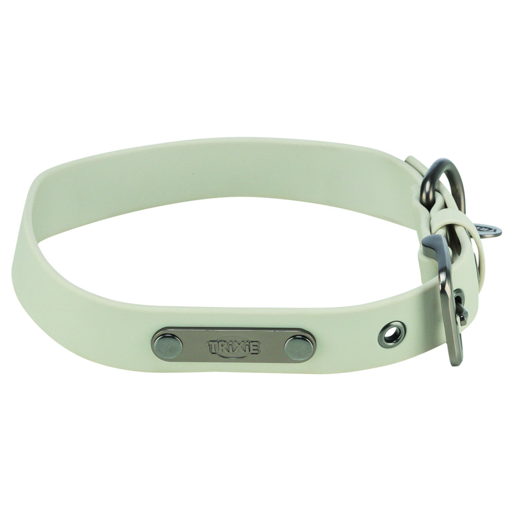 Нашийник для тварин Trixie CityStyle ПВХ XS–S 25–32 см 20 мм світло-сірий (4053032680654)