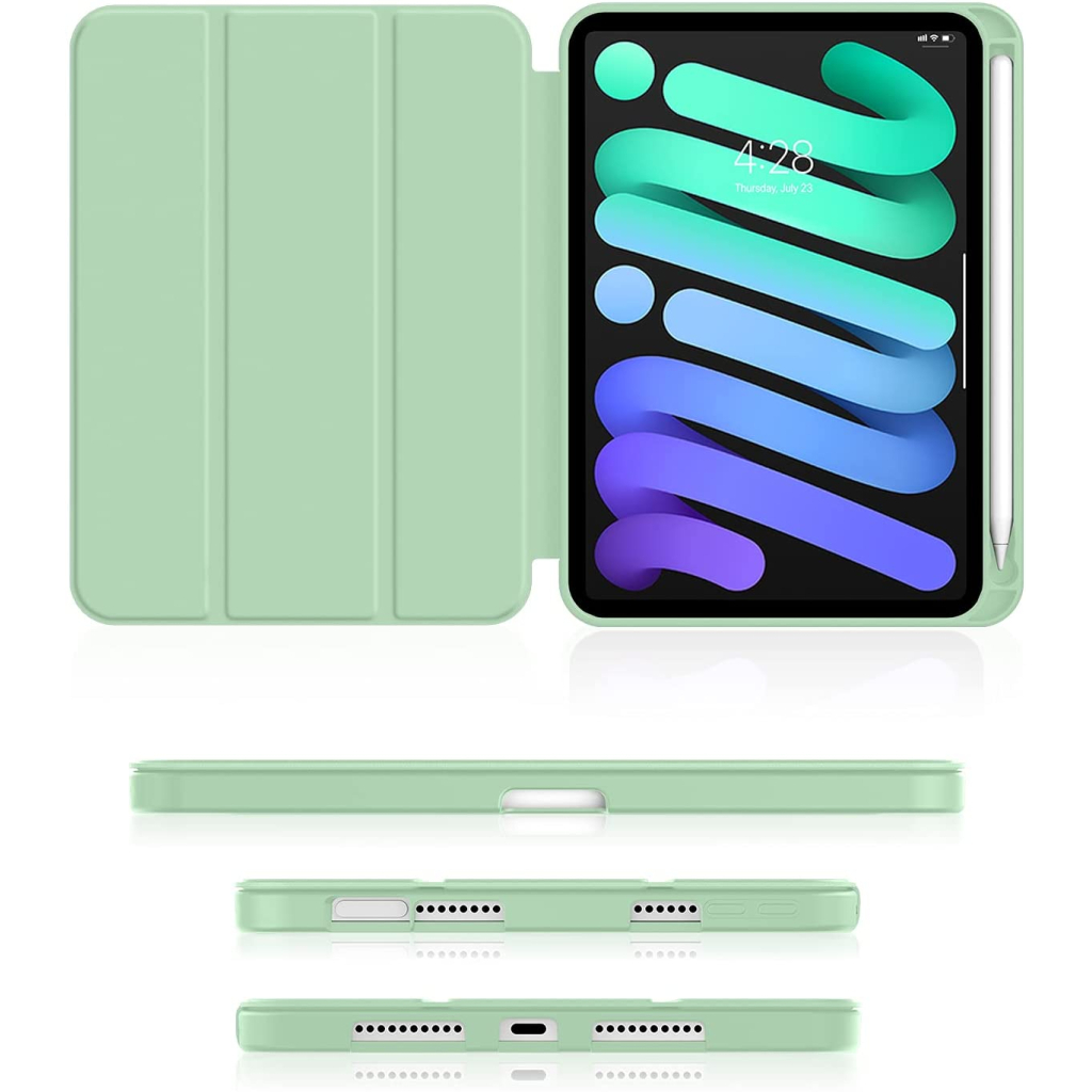 Чохол до планшета BeCover Direct Charge Pen with Apple Pencil Holder iPad Mini 7 2024 Green (712460) Чохол до планшета BeCover Direct Charge Pen with Apple Pencil Holder iPad Mini 7 2024 Green (712460)