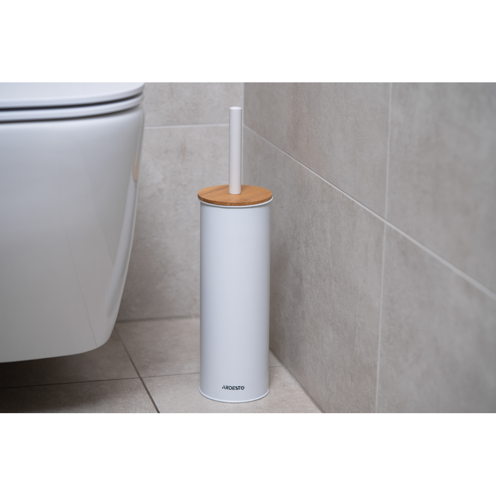 Йоржик для унітазу Ardesto Minimalism Білий (ARHB3503WB)