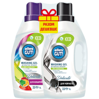 Alles GUT washing gel! Eco For colored linen 1 l + For black fabrics 1 l (4820189880677)