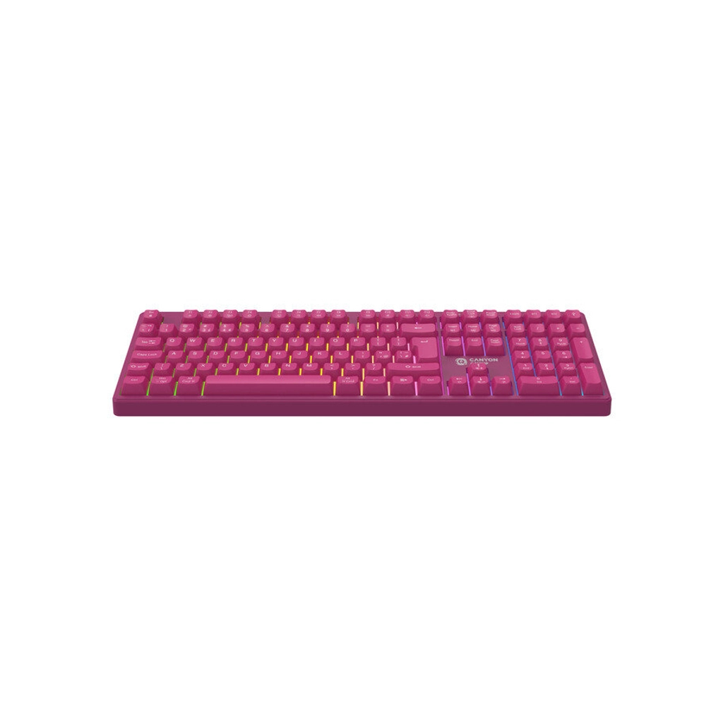 Клавіатура Canyon Fortnax Bluetooth/Wireless/ USB UA Pink (CND-SKBW2) Клавіатура Canyon Fortnax Bluetooth/Wireless/ USB UA Pink (CND-SKBW2)