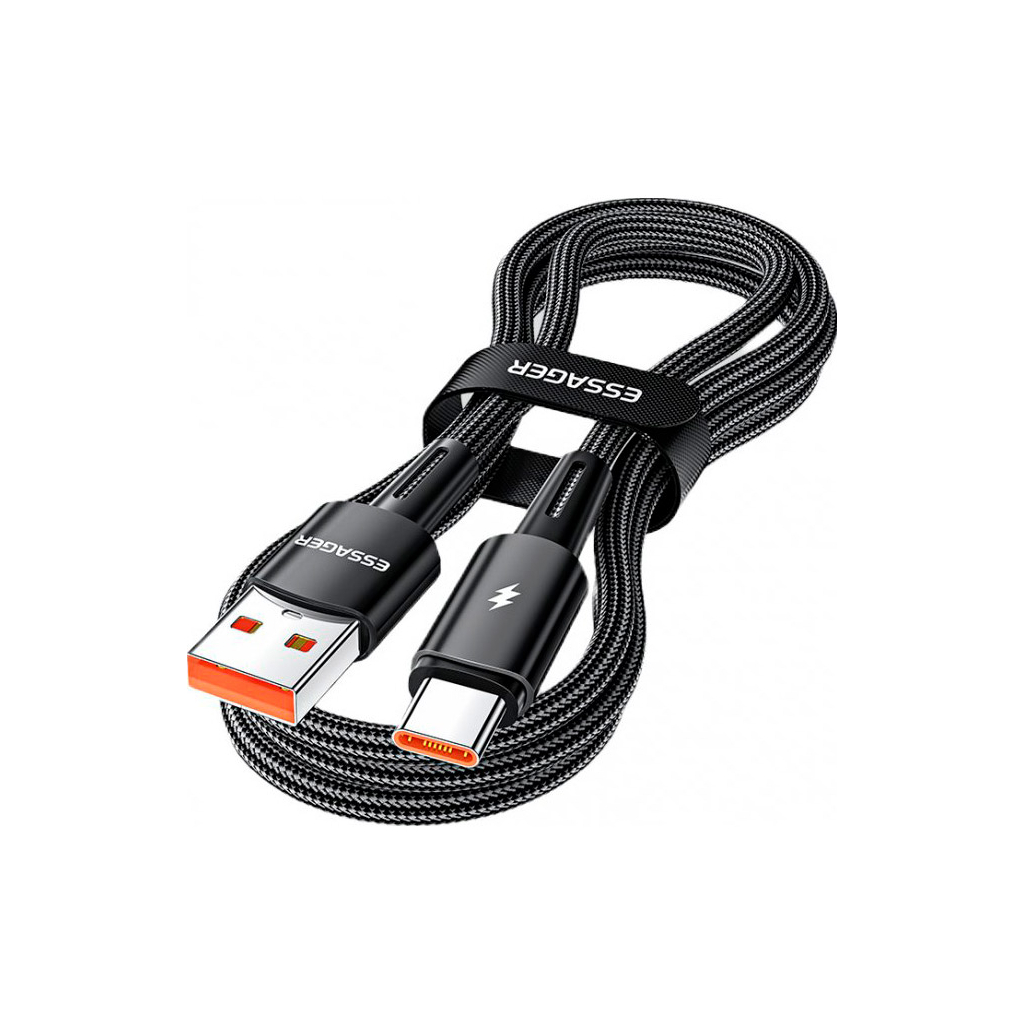 Дата кабель USB 2.0 AM to USB-C 2.0m 120W black Essager (EXC120-CGA01-P)