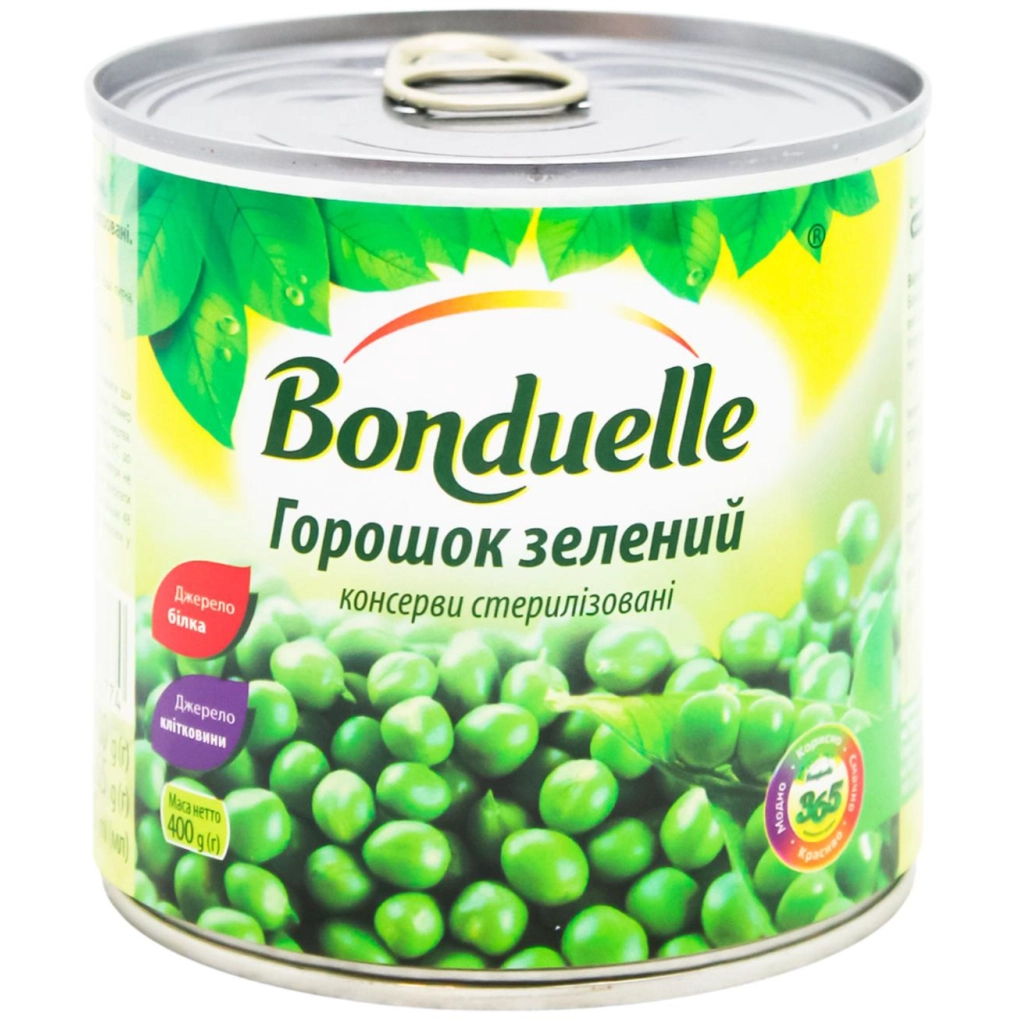 Овочева консервація Bonduelle Горошок зелений консервований 400 г (3083680048774) Овочева консервація Bonduelle Горошок зелений консервований 400 г (3083680048774)