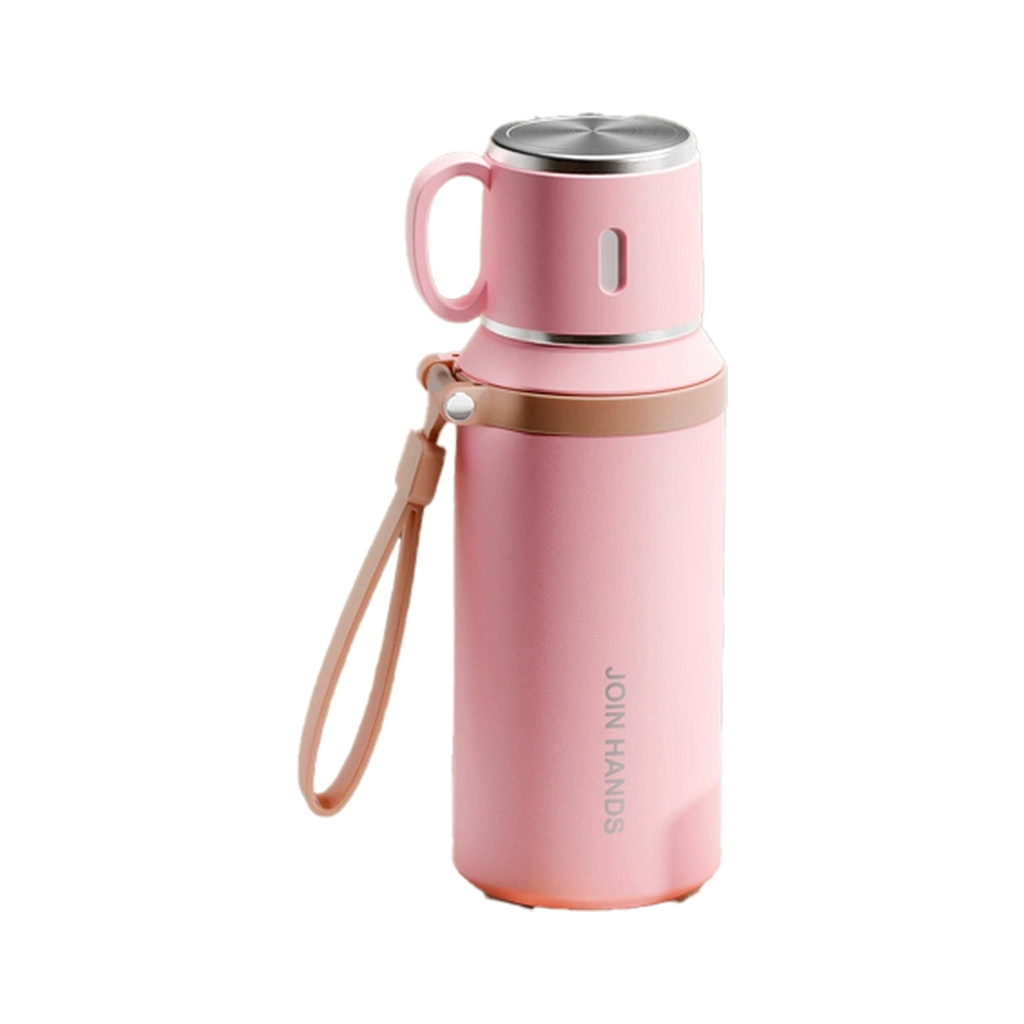 Термос Merlion з чашкою та ситечком 0,6 л, рожевий (TermTea-600Pink) Термос Merlion з чашкою та ситечком 0,6 л, рожевий (TermTea-600Pink)