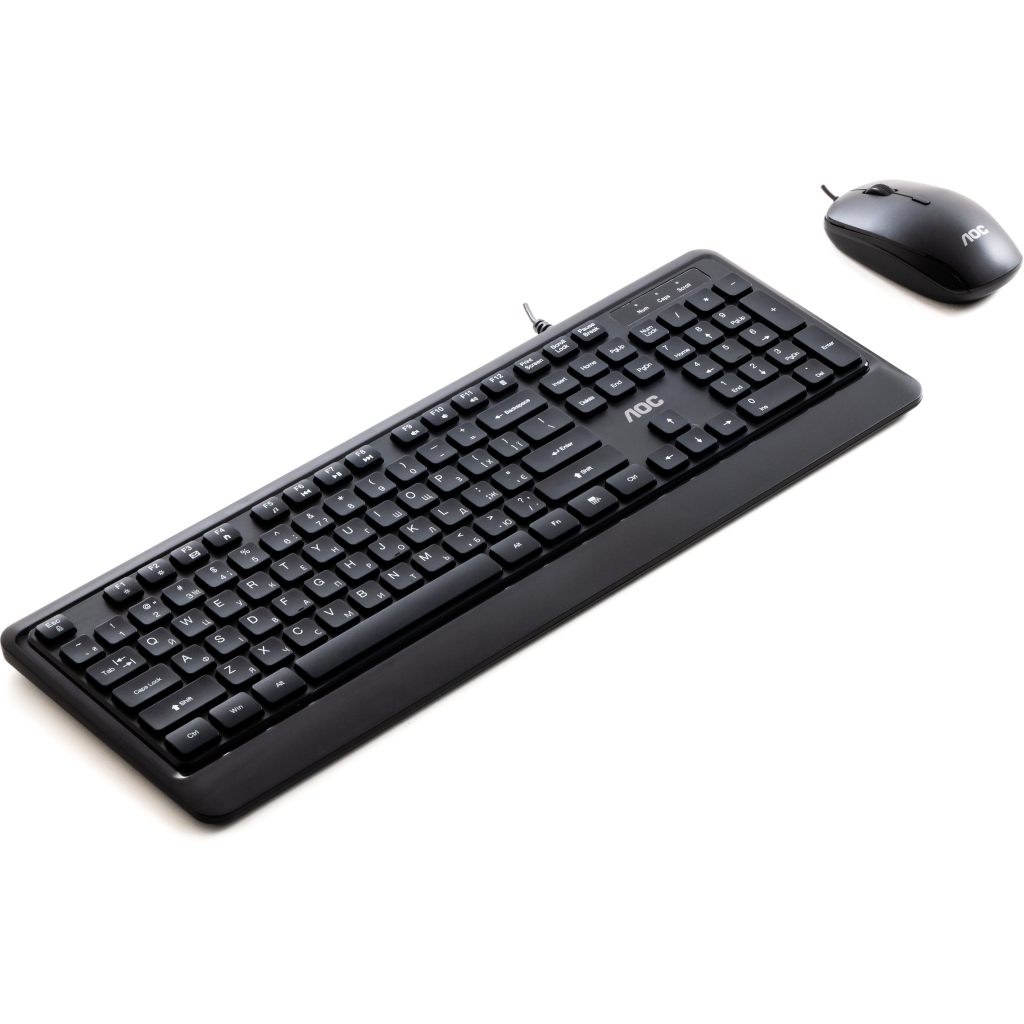 Комплект AOC KM220B USB UA Black (KM220B/97)