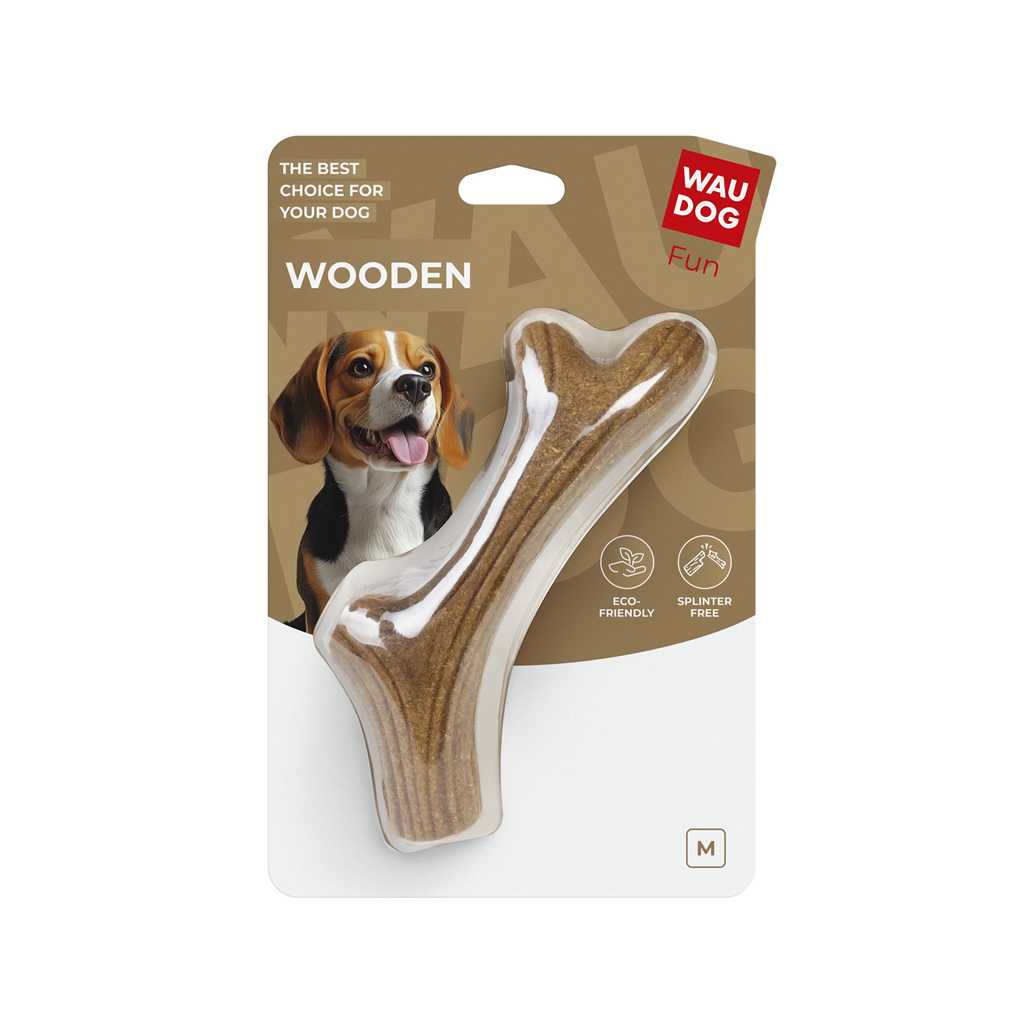 Іграшка для собак WAUDOG Fun Wooden Ріг жувальний M (6256)