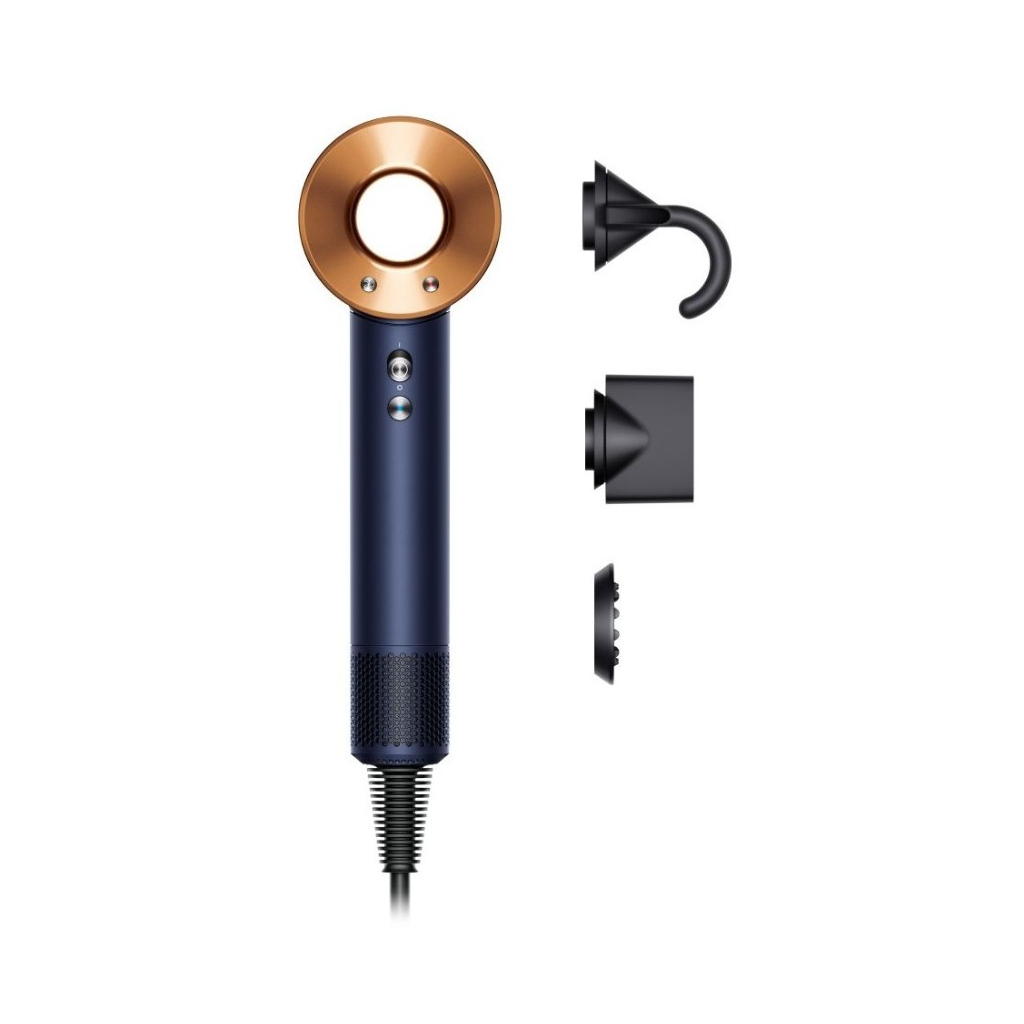 Фен Dyson HD07 Supersonic Straight+Wavy Prussian Blue/Rich Copper (113277-01)