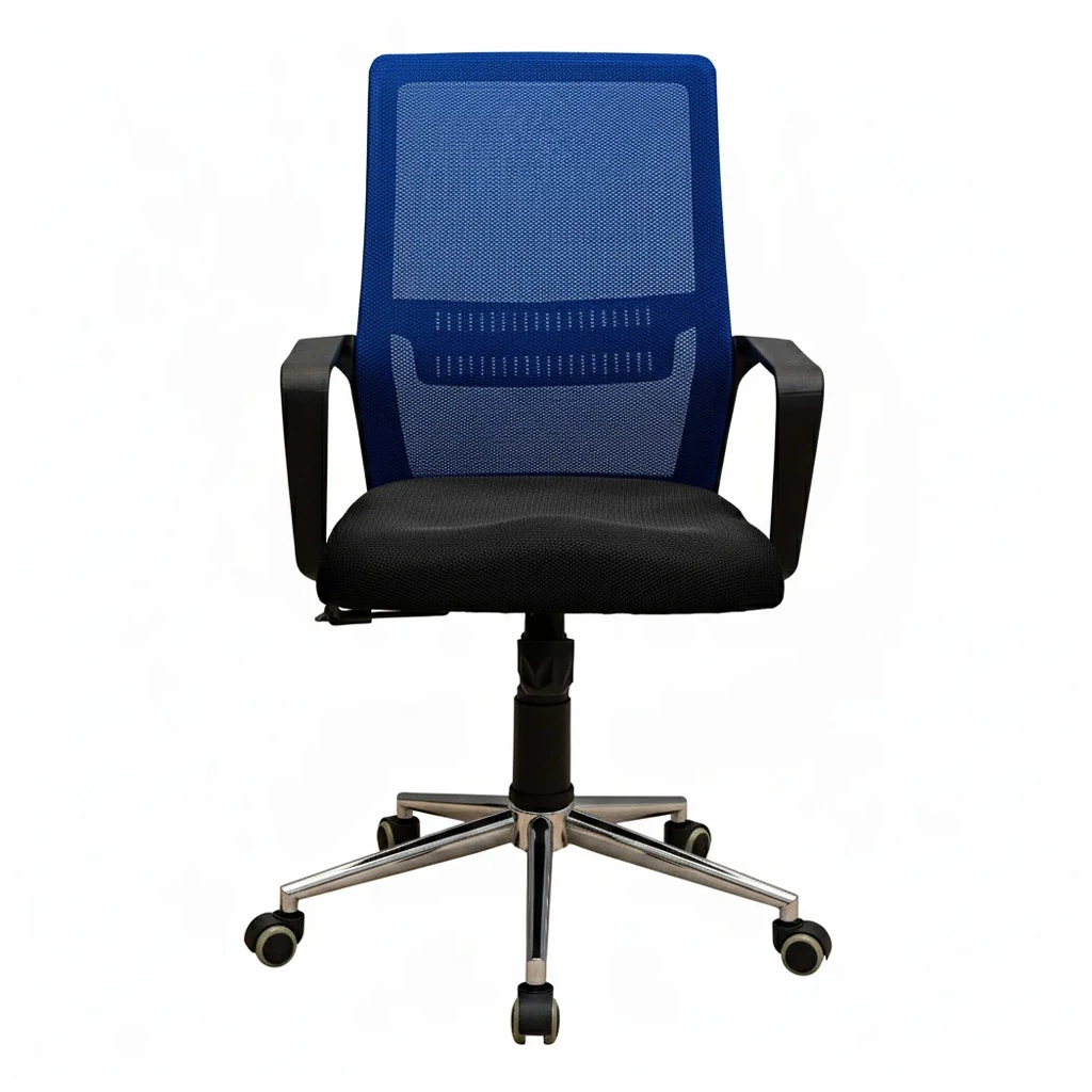 Офісне крісло Richman Фрайдей Хром М-1 (Tilt) Сітка чорна/синя (R00000056027)