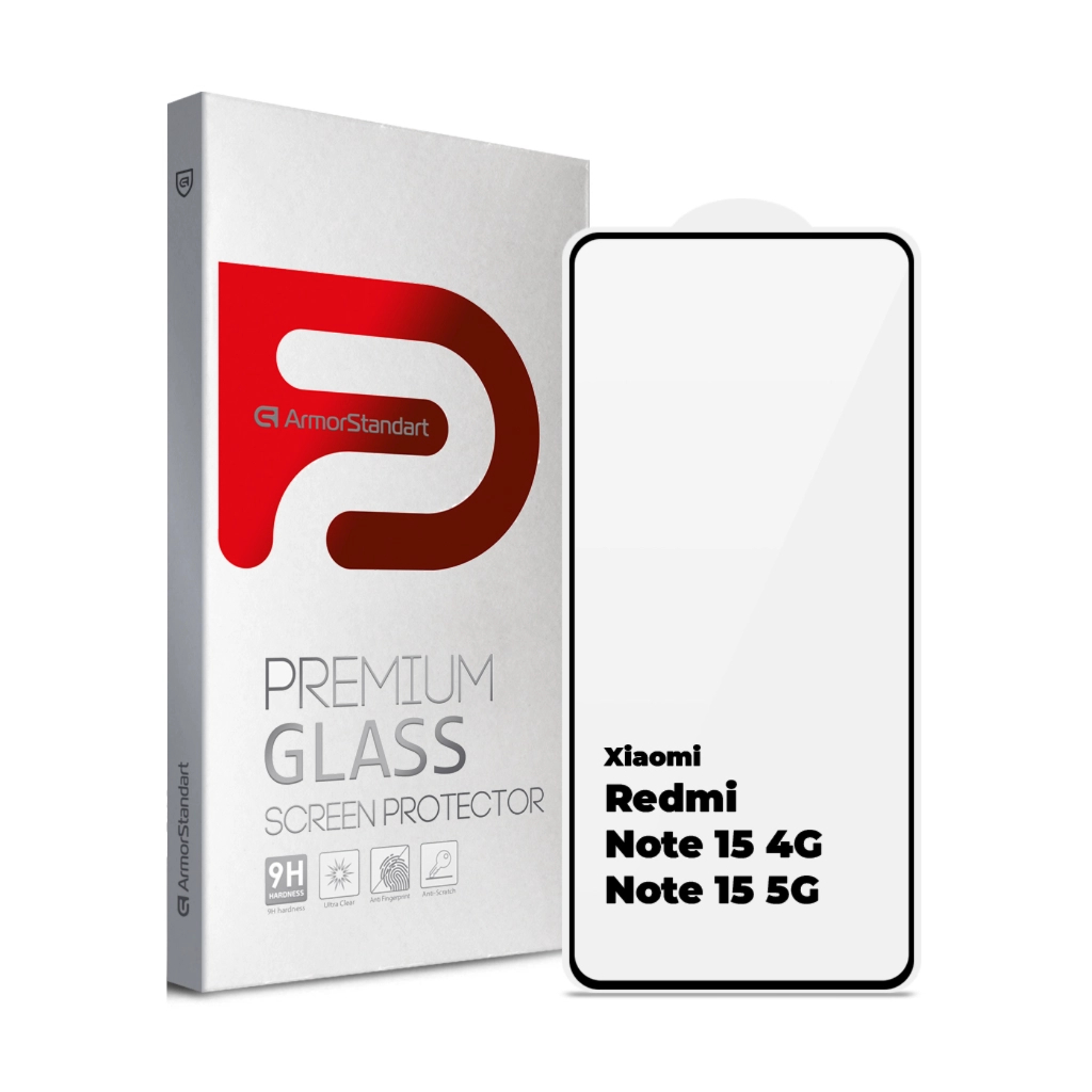 Скло захисне Armorstandart Edge Glue Curved Xiaomi Redmi Note 15 4G / Note 15 5G (ARM90044)