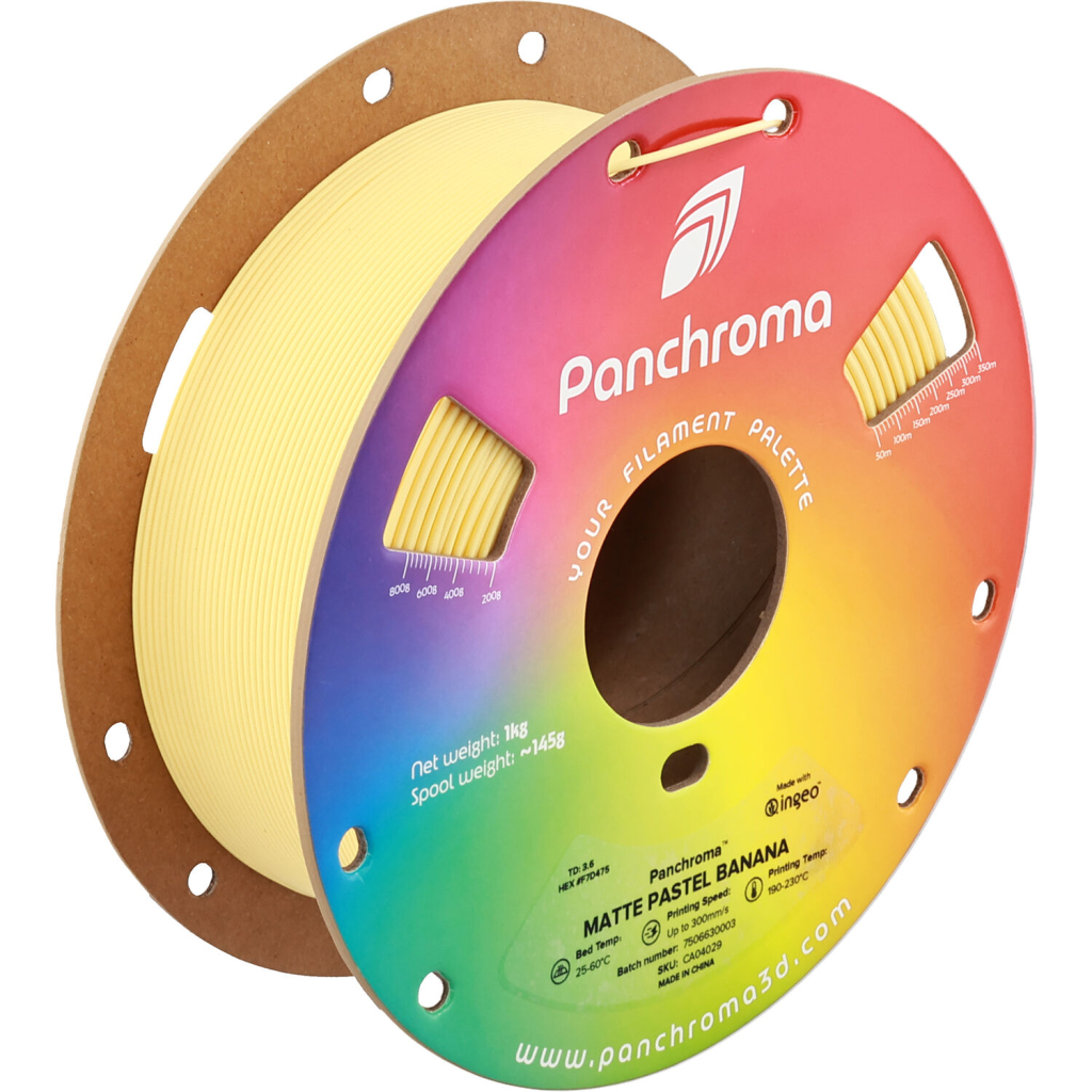Пластик для 3D-принтера Polymaker PLA PANCHROMA MATTE 1,75mm 1kg PASTEL BANANA (CA04029)