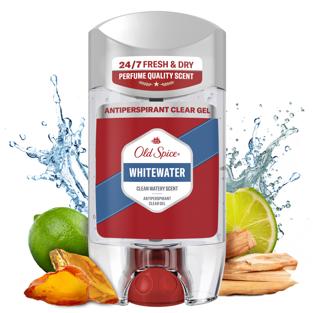 Антиперспірант Old Spice Whitewater Прозорий гелевий 70 мл (8006530030014)