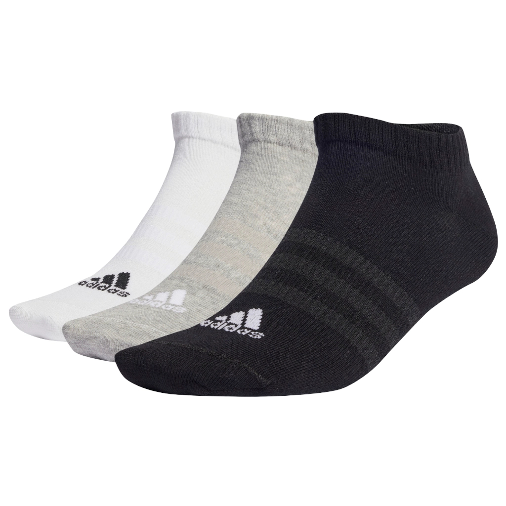Шкарпетки Adidas T SPW LOW 3P IC1337 сірий, білий, чорний 37-39 (4066746302248)