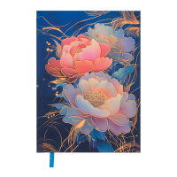 Buromax undated weekly magazine PEONY, A5, dark blue 336 pages (BM.20170-03)