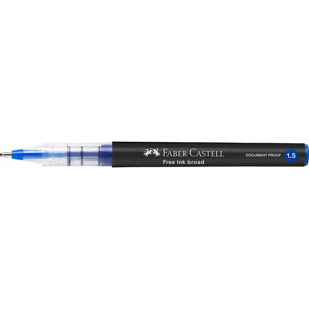 Ролер Faber-Castell Free Ink rollerball, колір чорнила синій, 1,5 мм, одноразовий (31432) Ролер Faber-Castell Free Ink rollerball, колір чорнила синій, 1,5 мм, одноразовий (31432)