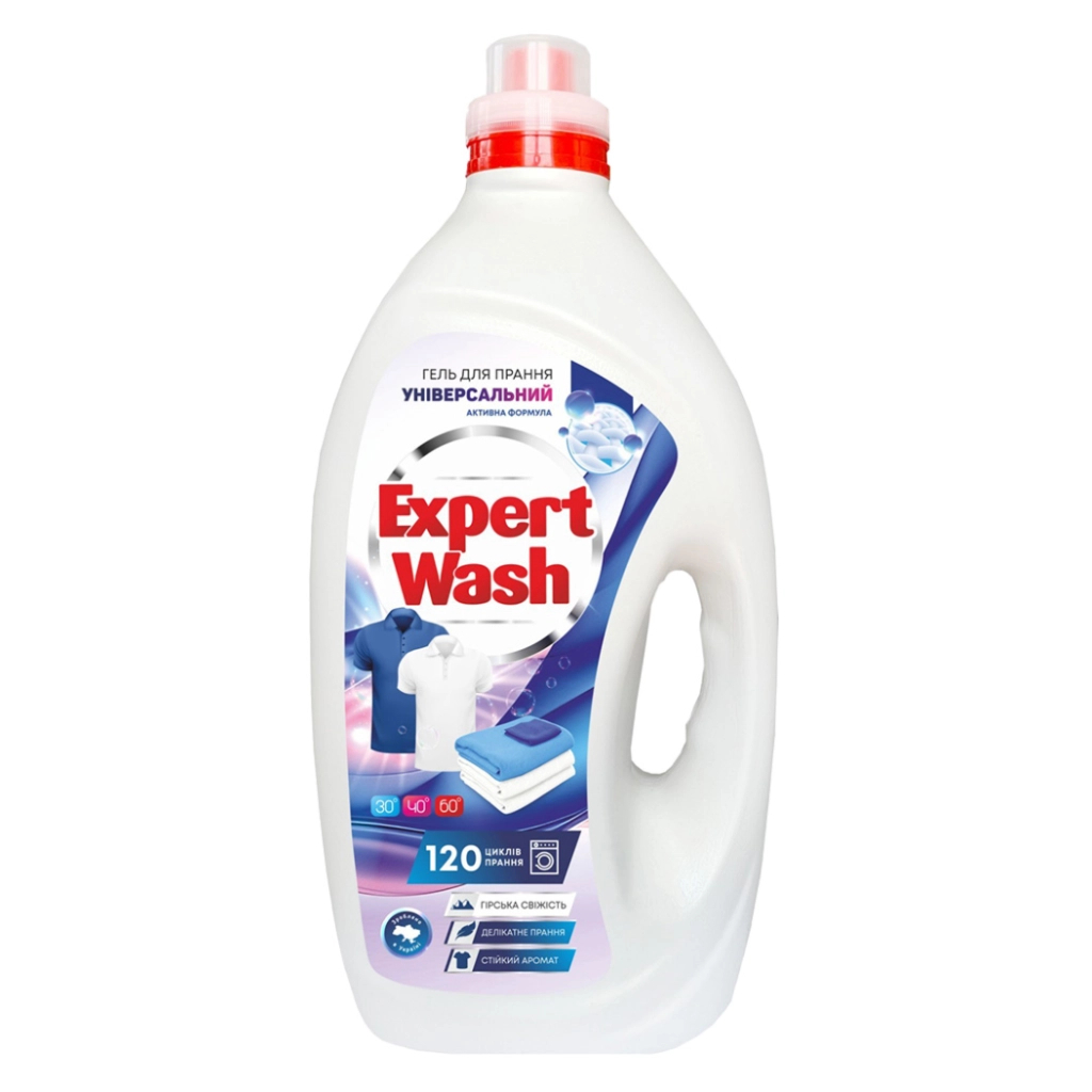 Гель для прання Expert Wash Універсальний Гірська свіжість 6 л (4820197122110)