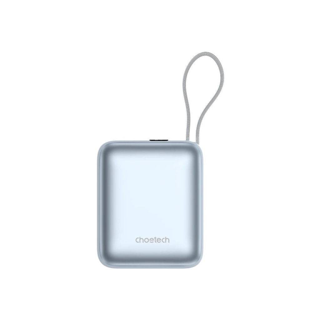 Батарея універсальна Choetech 10000mAh, 35W, PD/3.0, LED Display, buid-in type-C cabel, Blue (B832-LBE)