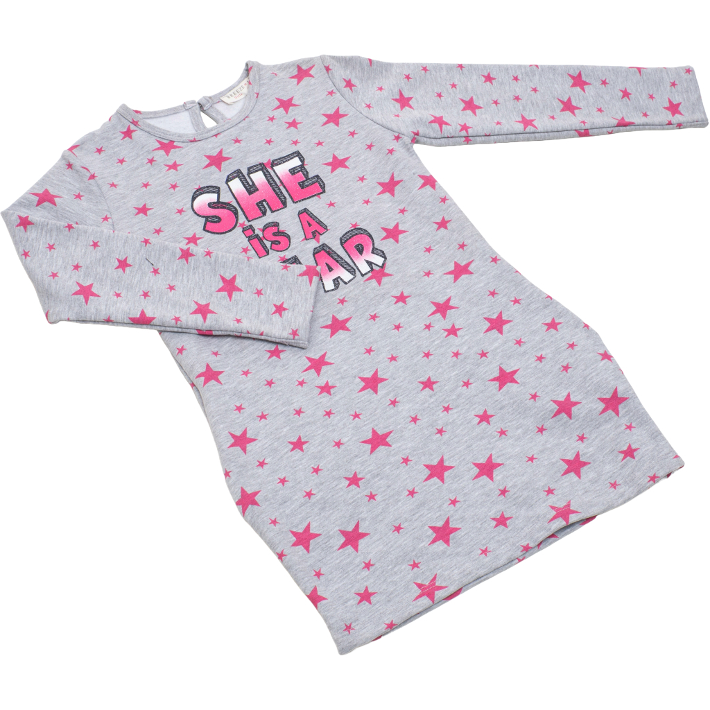 Плаття дитяче Breeze трикотажне (12026-152G-gray) Плаття дитяче Breeze трикотажне (12026-152G-gray)