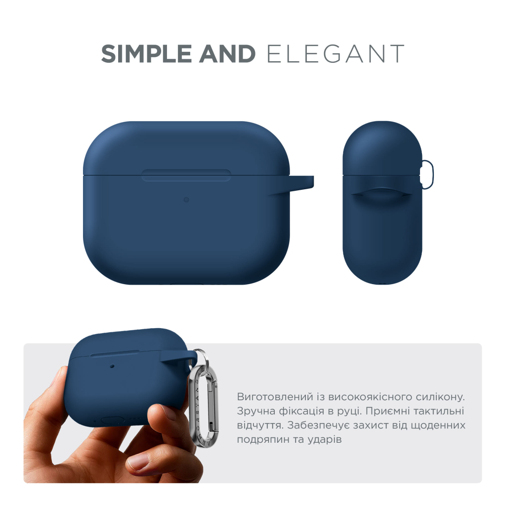 Чохол для навушників Armorstandart Hang Case For Apple AirPods Pro 3 Lake Blue (ARM88273) Чохол для навушників Armorstandart Hang Case For Apple AirPods Pro 3 Lake Blue (ARM88273)