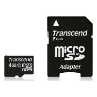 Карта пам'яті Transcend 4Gb microSDHC class 10 (TS4GUSDHC10)