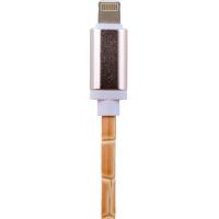 Дата кабель USB 2.0 AM to Lightning 1.0m W (кожа) белый LogicPower (5139)